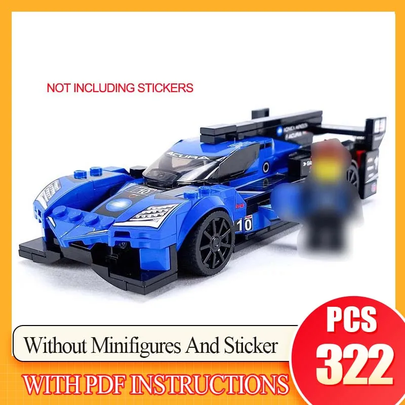 322 Pieces, Birthday Building Toy for Boys and Children New Classic ARX-06 GTP Sports Racing Car Building Block Model
322 Pieces, Birthday Building Toy for Boys and Children New Classic ARX-06 GTP Sports Racing Car Building Block Model