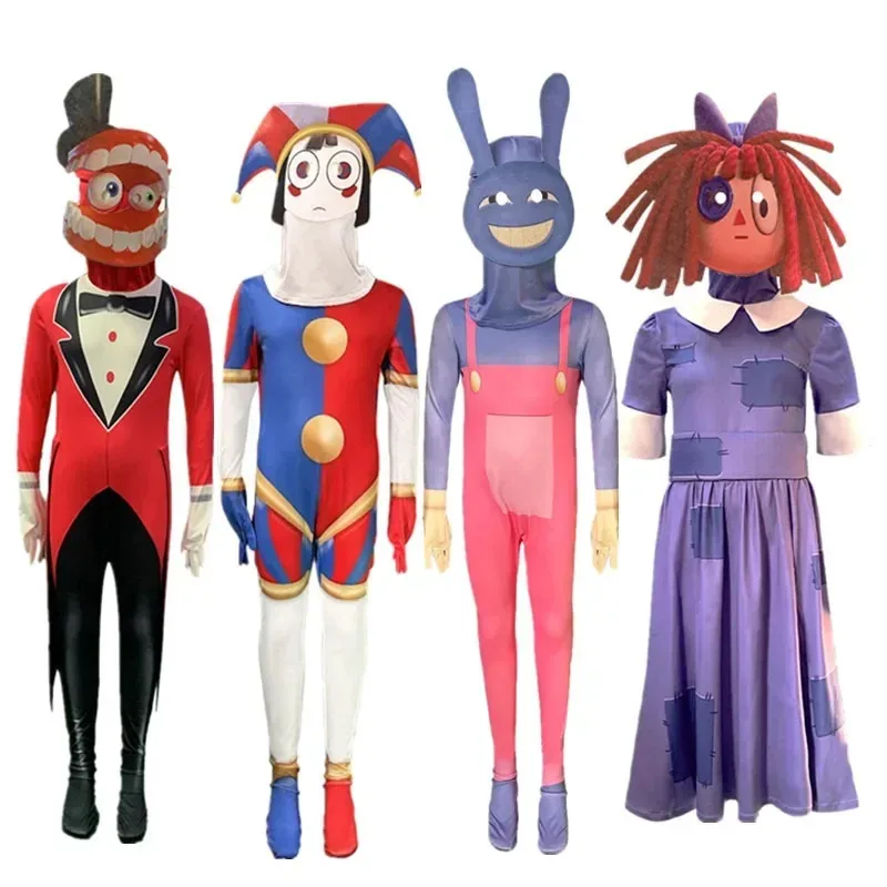 The Amazing Digital Circus Cosplay Costume Anime Clown Pomni Jax ragatha Costumes Jumpsuit Mask Halloween for kids boy girls
The Amazing Digital Circus Cosplay Costume Anime Clown Pomni Jax ragatha Costumes Jumpsuit Mask Halloween for kids boy girls