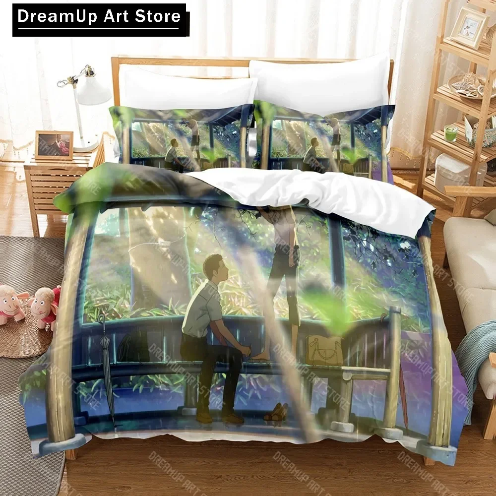 3D Print Japan Movie The Garden of Words Bedding Sets Duvet Cover Set With Pillowcase Twin Full Queen King Bedclothes Bed Linen
3D Print Japan Movie The Garden of Words Bedding Sets Duvet Cover Set With Pillowcase Twin Full Queen King Bedclothes Bed Linen
