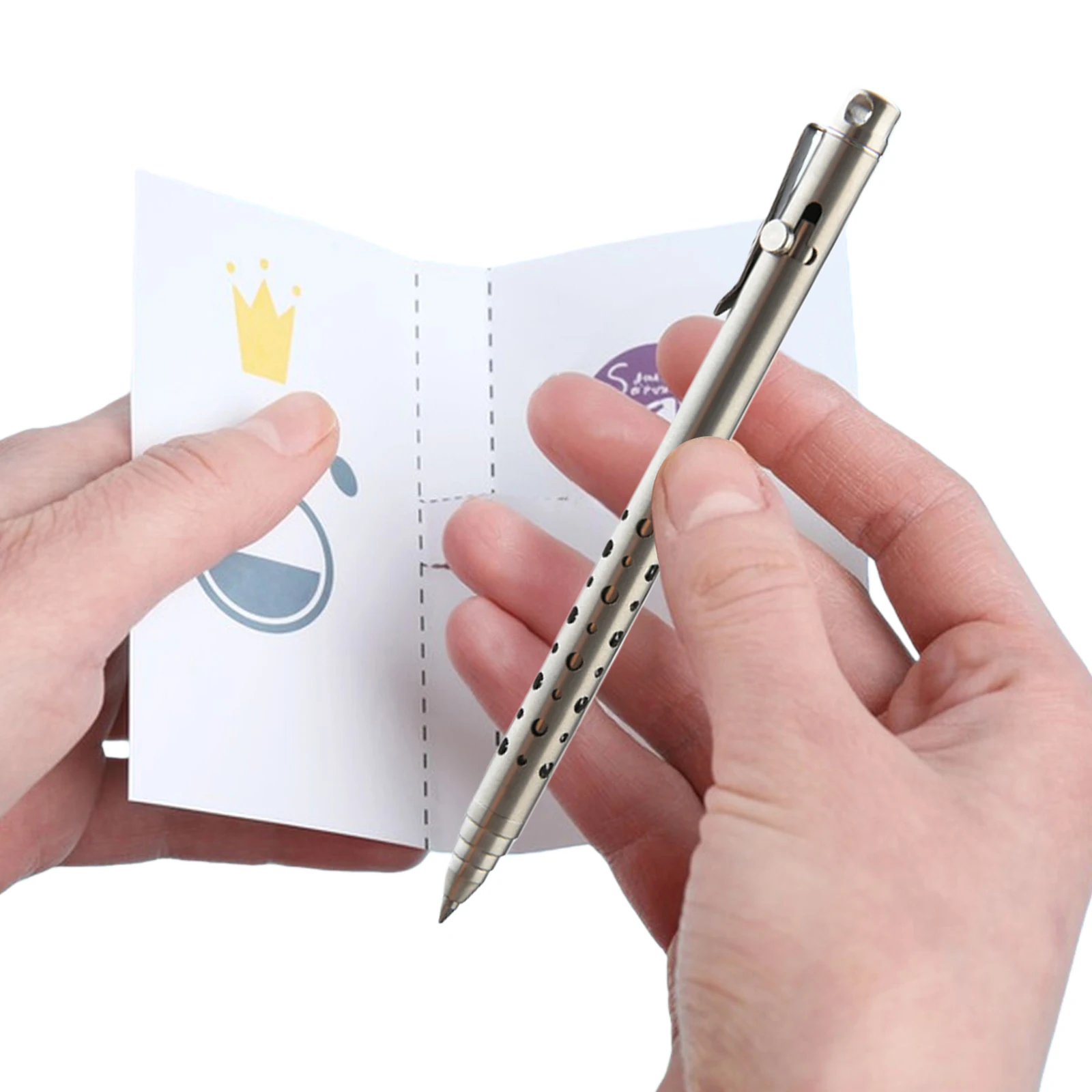 Mini Metal Ballpoint Pens Wear Resist Pocket-Sized Multitool Portable Signature Pens for Student Office School Stationery
Mini Metal Ballpoint Pens Wear Resist Pocket-Sized Multitool Portable Signature Pens for Student Office School Stationery