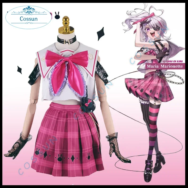 Maria Marionette костюмы для косплея Vtuber Nijisanji косплей костюм женское милое платье моряка праздничная одежда униформа на Хэллоуин
Maria Marionette костюмы для косплея Vtuber Nijisanji косплей костюм женское милое платье моряка праздничная одежда униформа на Хэллоуин