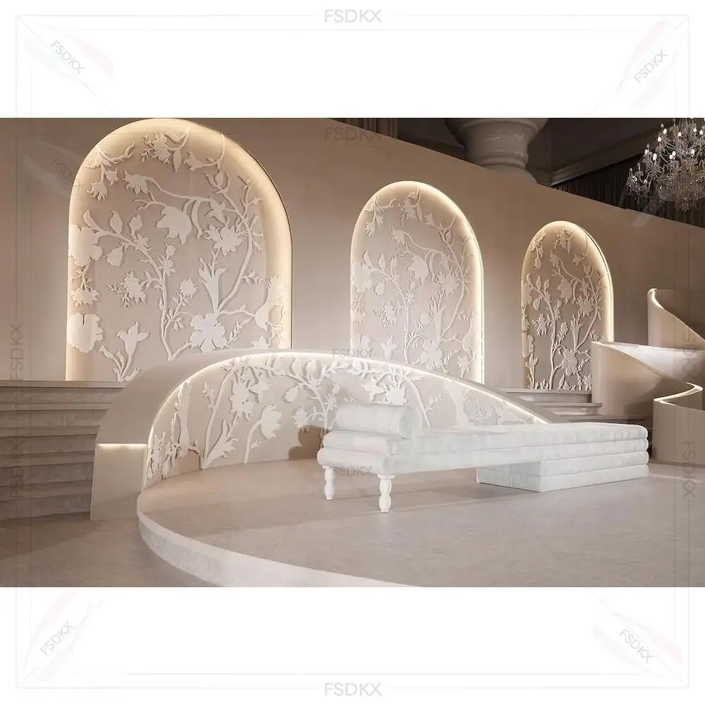 Factory Price 3d Wedding Stage Decoration White Pvc Arch Wedding Backdrop Marriage Event White Backdrop With led light
Factory Price 3d Wedding Stage Decoration White Pvc Arch Wedding Backdrop Marriage Event White Backdrop With led light