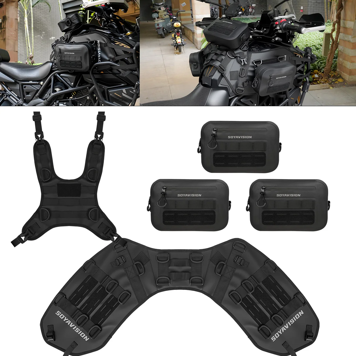 Motorcycle Fuel Tank Bag Base Vest Set Motocross Gas Tank Vest Hanging Bags Universal for Off-road Motorcycle Fuel Tank Kit
Motorcycle Fuel Tank Bag Base Vest Set Motocross Gas Tank Vest Hanging Bags Universal for Off-road Motorcycle Fuel Tank Kit