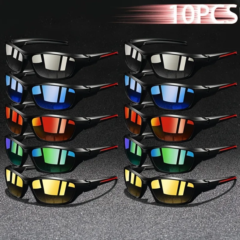10 Pairs of Unisex Retro Sports Glasses Full Frame Retro Fashion Glasses Suitable for Driving and Daily Wear
10 Pairs of Unisex Retro Sports Glasses Full Frame Retro Fashion Glasses Suitable for Driving and Daily Wear