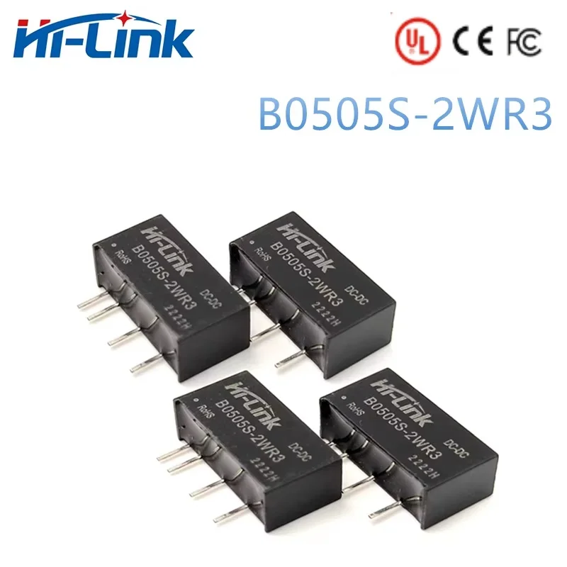 Hilink B0505S-2WR3 5V to 3.3V/5V/9V/12V/15V/24V 2W DC DC Step-Down Boost-up Power Supply Module Adjustable Mini Power Supply UL
Hilink B0505S-2WR3 5V to 3.3V/5V/9V/12V/15V/24V 2W DC DC Step-Down Boost-up Power Supply Module Adjustable Mini Power Supply UL