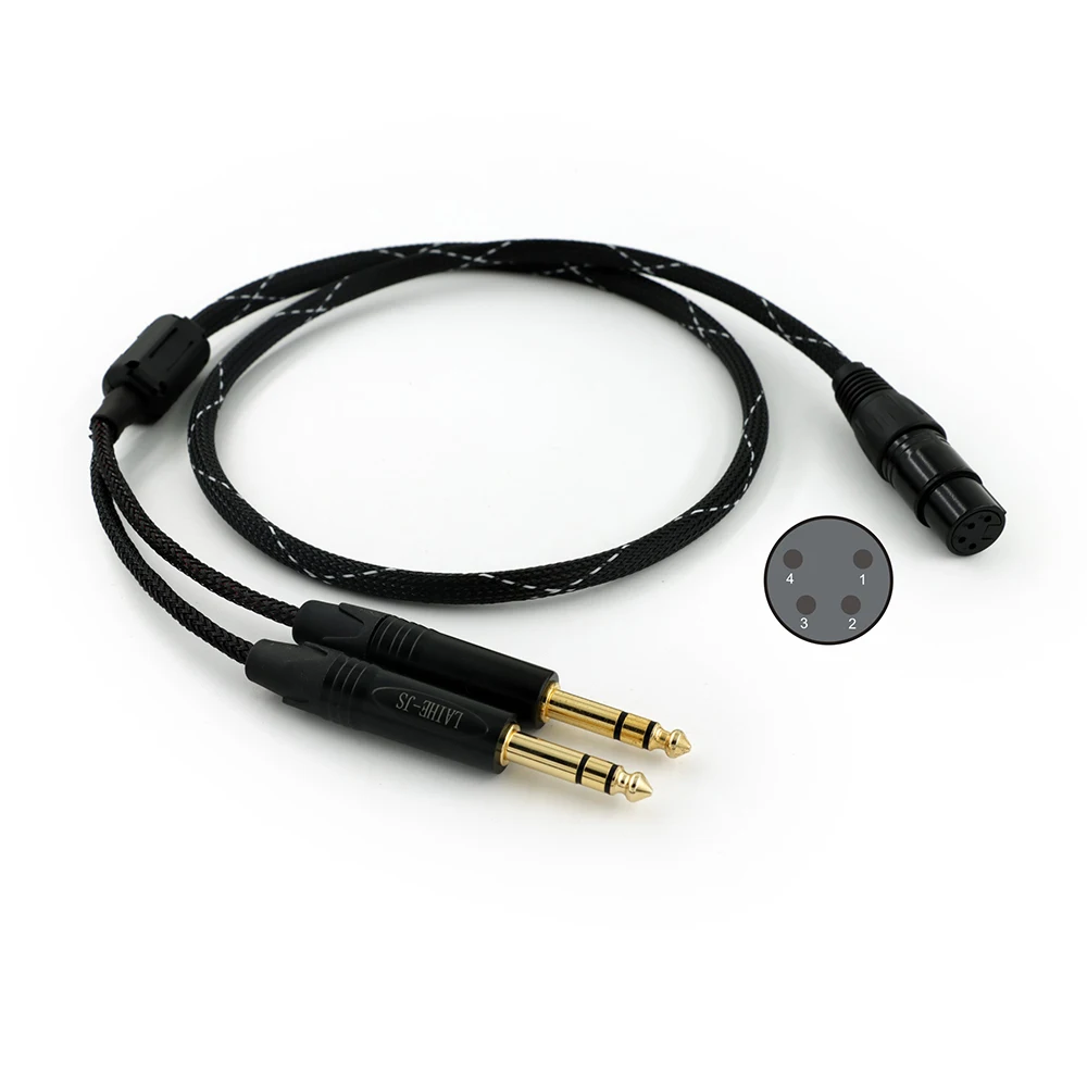 balanced 4 pin xlr to dual 6.35 mm trs jack Earphone adapter headset
balanced 4 pin xlr to dual 6.35 mm trs jack Earphone adapter headset