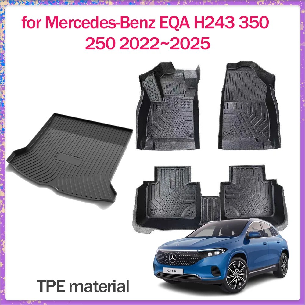 Car Floor Mat for Mercedes-Benz EQA H243 350 250 2022~2025 TPE Foot Interior Liner Waterproof Trunk Pad Carpet Custom Accessorie
Car Floor Mat for Mercedes-Benz EQA H243 350 250 2022~2025 TPE Foot Interior Liner Waterproof Trunk Pad Carpet Custom Accessorie