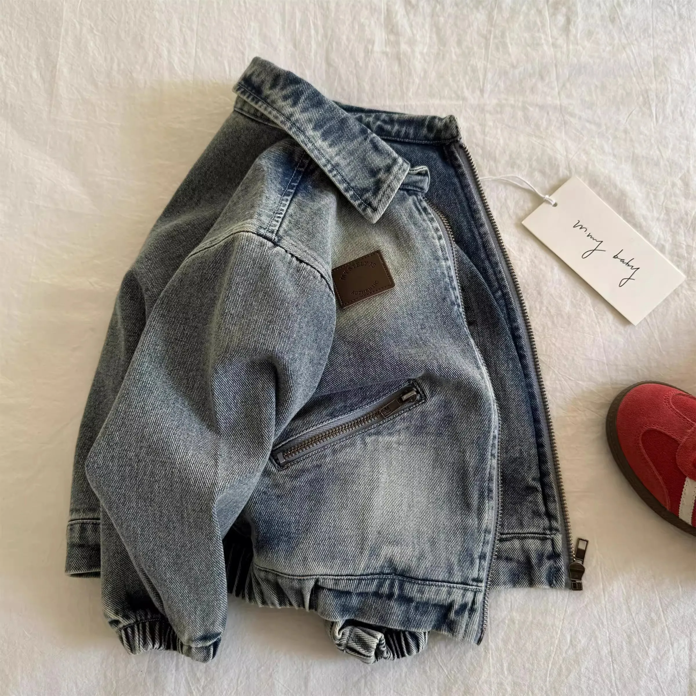 Children's Denim Jacket 2025 Autumn Boys Jacket Fashion Zipper Denim Kids Clothing 2-8 Years Girls Jacket RM47
Children's Denim Jacket 2025 Autumn Boys Jacket Fashion Zipper Denim Kids Clothing 2-8 Years Girls Jacket RM47