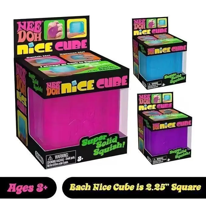 Schylling NeeDoh Squishy Cube Toy, Stress Relief Squeeze Fidget Toy, Sensory Decompression & Educational Toy
Schylling NeeDoh Squishy Cube Toy, Stress Relief Squeeze Fidget Toy, Sensory Decompression & Educational Toy