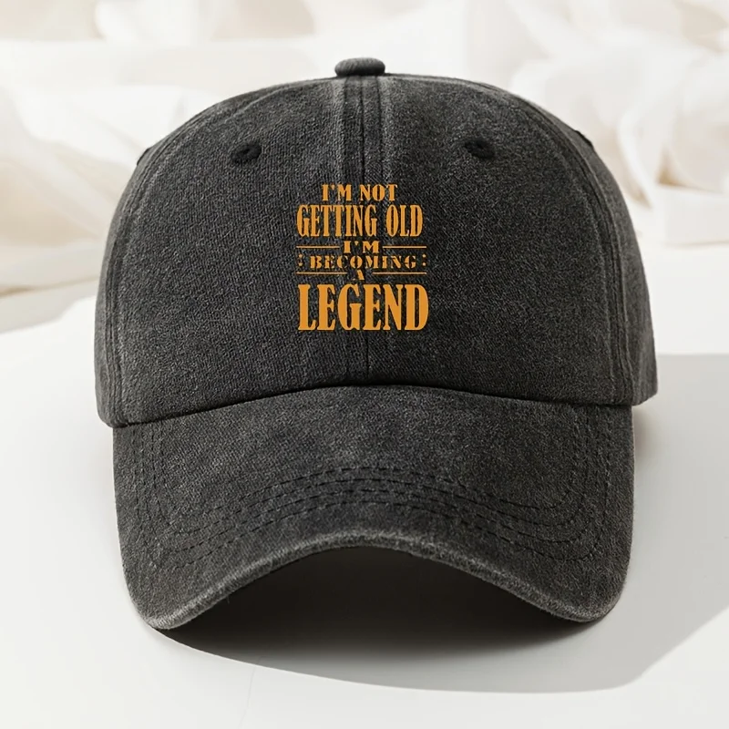"I'm Not Getting Old, I'm Becoming A Legend" Baseball Cap | Vintage Washed for Fishing & Outdoor Hip-Hop
"I'm Not Getting Old, I'm Becoming A Legend" Baseball Cap | Vintage Washed for Fishing & Outdoor Hip-Hop