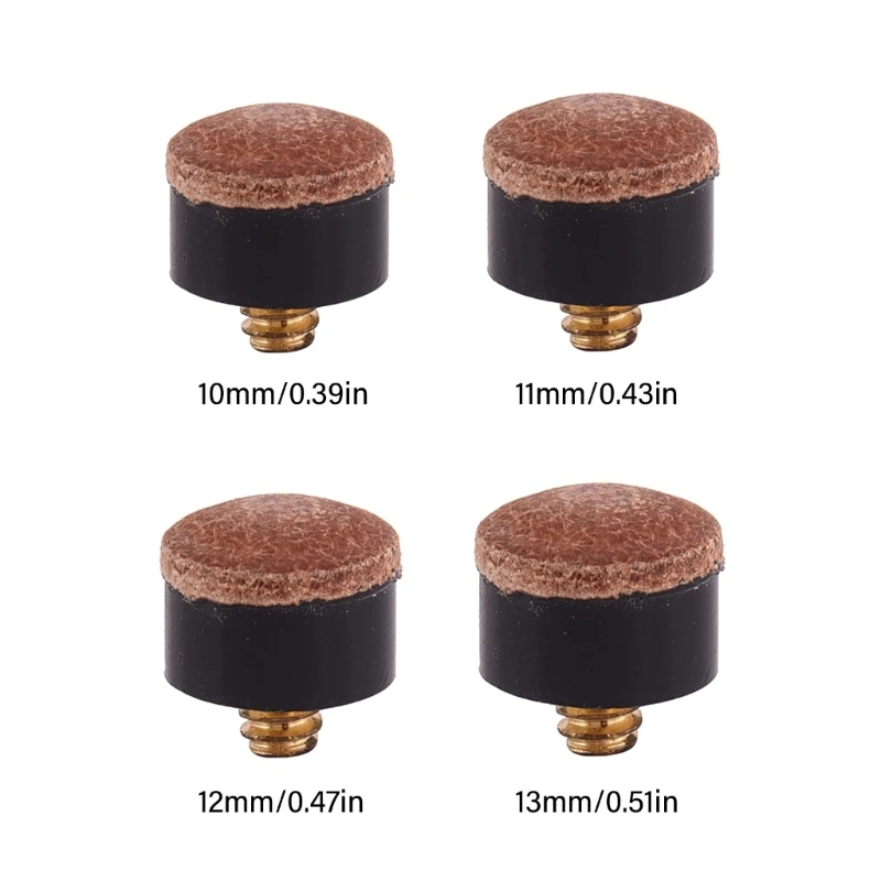 10Pcs Billiard Cue Screw-On Tips Pool Cue Stick Head 10/11/12/13MM Snooker Accessories Replaceable Pool Cue Tips Black
10Pcs Billiard Cue Screw-On Tips Pool Cue Stick Head 10/11/12/13MM Snooker Accessories Replaceable Pool Cue Tips Black