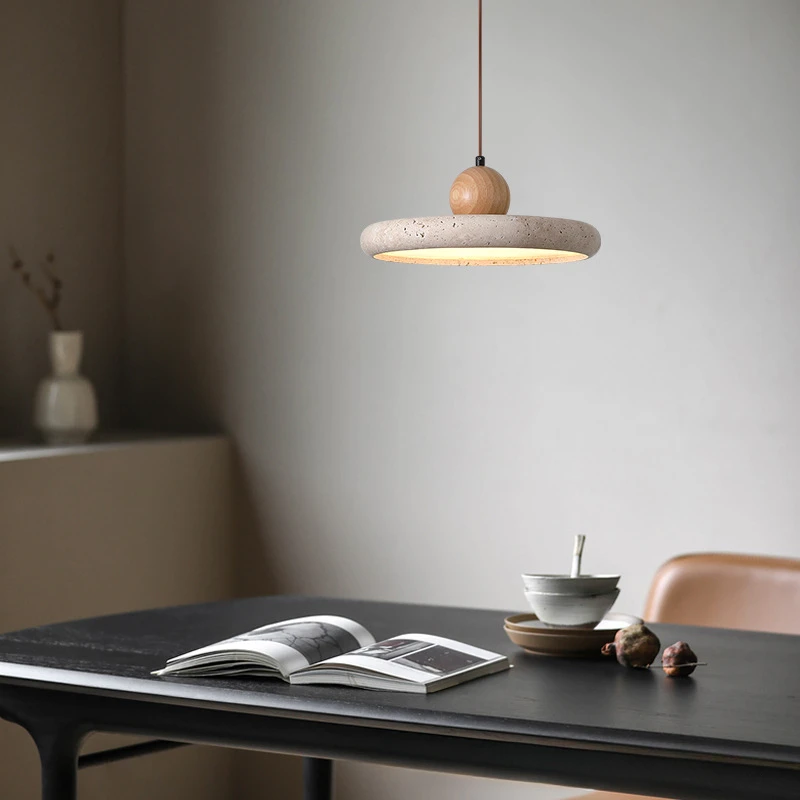 Wabi sabi Art wood Pendant Light Yellow Travertine LED ufo hanging lamp Bedroom Bedside Decoration round dining Lighting
Wabi sabi Art wood Pendant Light Yellow Travertine LED ufo hanging lamp Bedroom Bedside Decoration round dining Lighting