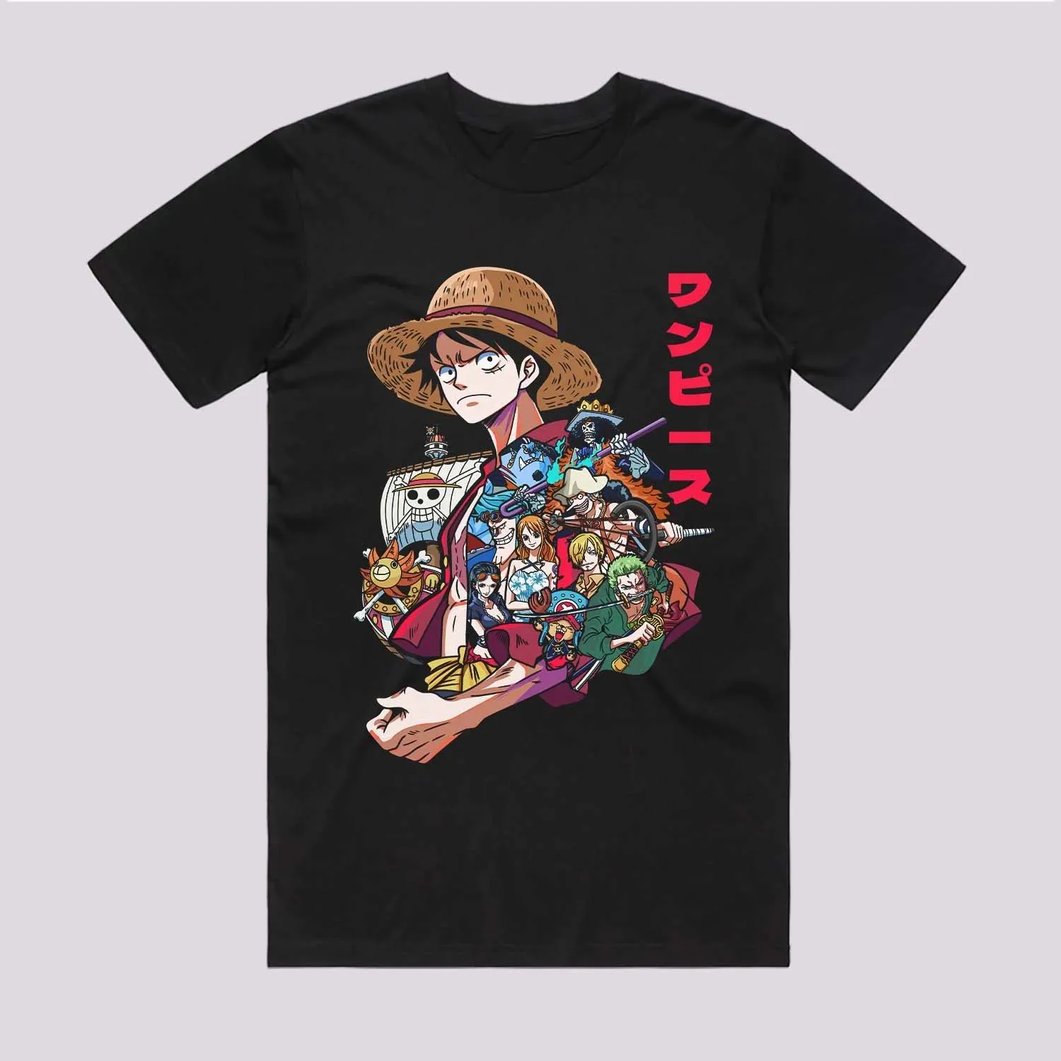 Новая мужская футболка One Piece Luffy Anime 2026 из чистого хлопка с круглым вырезом, мягкая и дышащая, с коротким рукавом
Новая мужская футболка One Piece Luffy Anime 2026 из чистого хлопка с круглым вырезом, мягкая и дышащая, с коротким рукавом