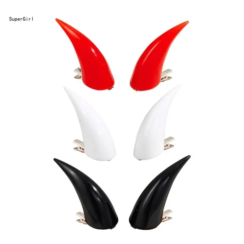1Pair Devil Horn Hair Clip for Cosplay Party Halloween Costume Horns Hairpin Dressing Up Headpiece Masquerades Headwear J78E
1Pair Devil Horn Hair Clip for Cosplay Party Halloween Costume Horns Hairpin Dressing Up Headpiece Masquerades Headwear J78E