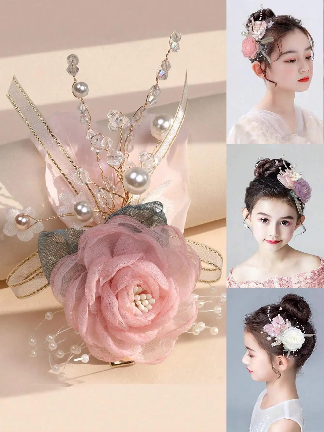 1pc Crystal & Faux Pearl Flower Hair Clip, Suitable For Bridesmaids Or Brides Party Dress Matching
1pc Crystal & Faux Pearl Flower Hair Clip, Suitable For Bridesmaids Or Brides Party Dress Matching