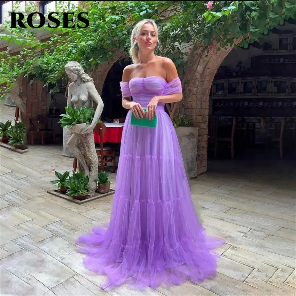 ROSES Off the Shoulder Special Occasion Dress Purple Backless Formal Gown Pleat Sweetheart Long Evening Dress vestidos de fiesta
ROSES Off the Shoulder Special Occasion Dress Purple Backless Formal Gown Pleat Sweetheart Long Evening Dress vestidos de fiesta