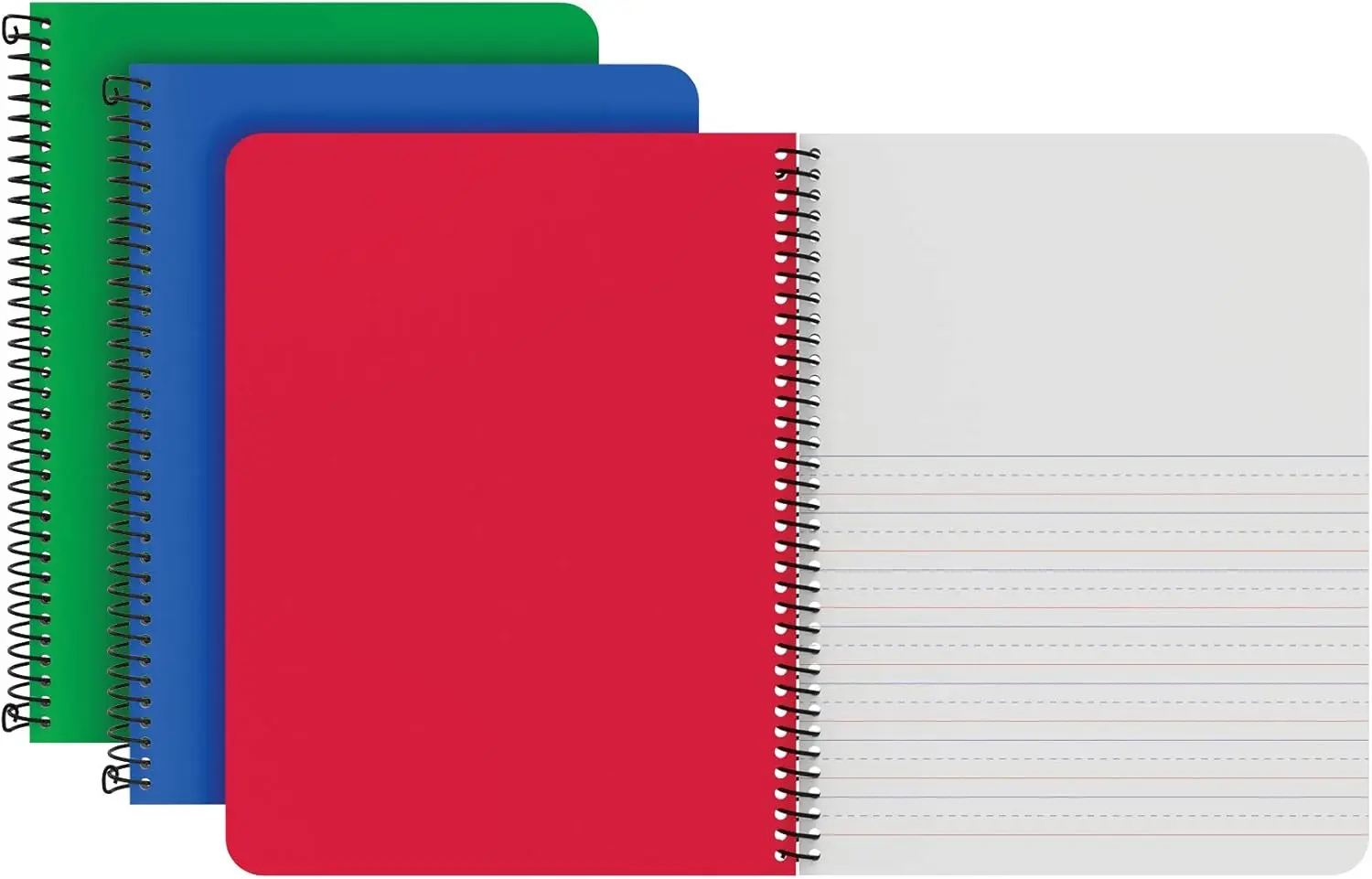 Primary Spiral Notebooks for Kids, Writing Journals with Drawing Space, 80 Sheets, 9-3/4 x 7-1/2 Inch, 3 Pack
Primary Spiral Notebooks for Kids, Writing Journals with Drawing Space, 80 Sheets, 9-3/4 x 7-1/2 Inch, 3 Pack