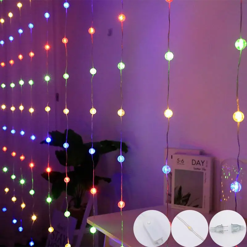 Christmas LED Curtain Lights Wedding Festival Window Display Decorative round Ball Star Christmas Tree Leather Wire Curtain L...
Christmas LED Curtain Lights Wedding Festival Window Display Decorative round Ball Star Christmas Tree Leather Wire Curtain L...