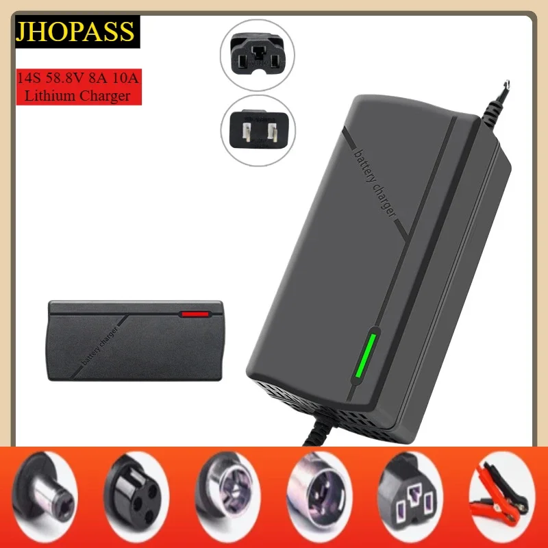 Smart HD 14S 58.8V 8A 10A LED Display lithium battery charger for Scooter E-bike Motorcycle 48V AC110-220V EU AU UK US plug
Smart HD 14S 58.8V 8A 10A LED Display lithium battery charger for Scooter E-bike Motorcycle 48V AC110-220V EU AU UK US plug