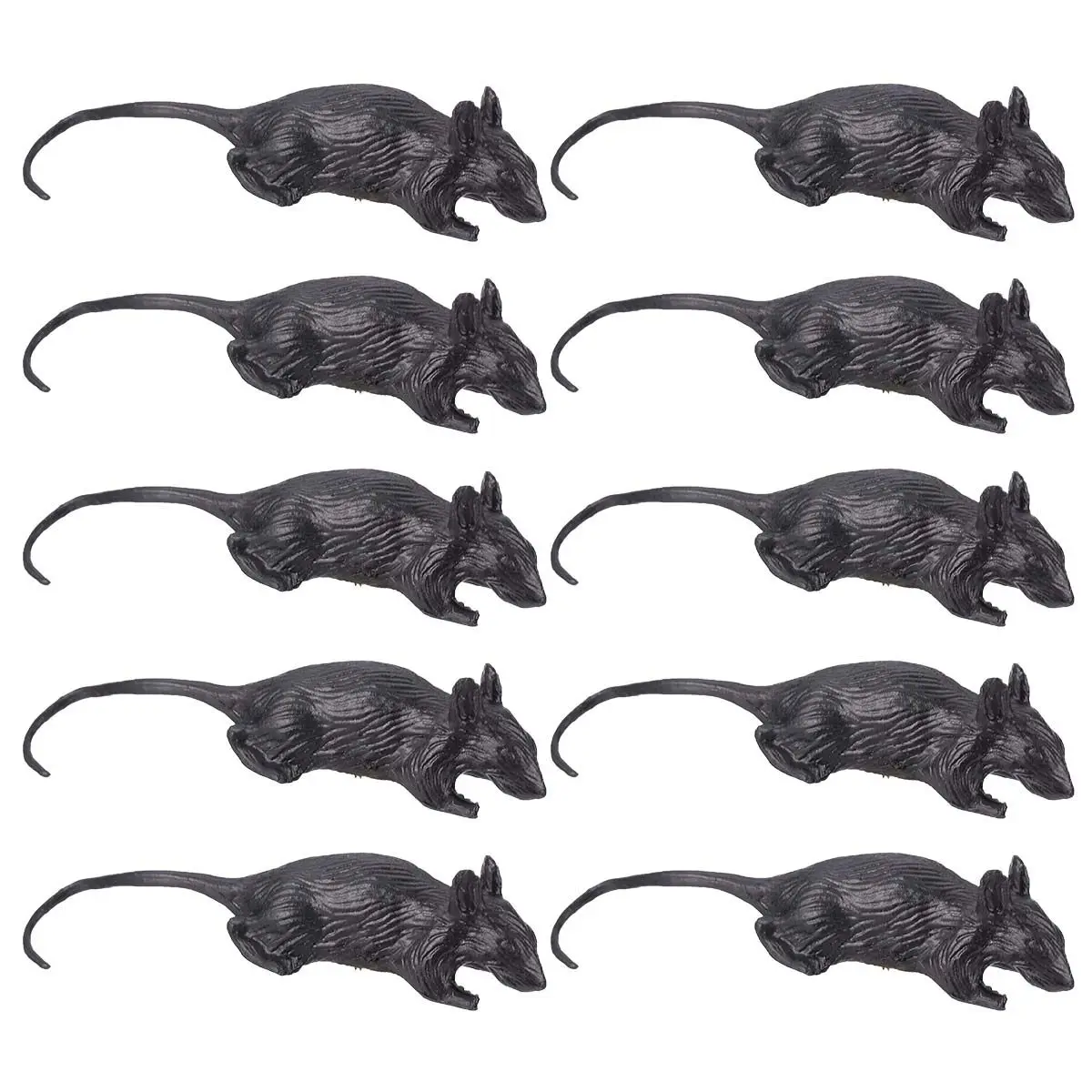 10Pcs Halloween Simulation Mouse Realistic Plastic Fake Mouse Lightweight Portable Reusable Scary Prank Decor for Parties
10Pcs Halloween Simulation Mouse Realistic Plastic Fake Mouse Lightweight Portable Reusable Scary Prank Decor for Parties