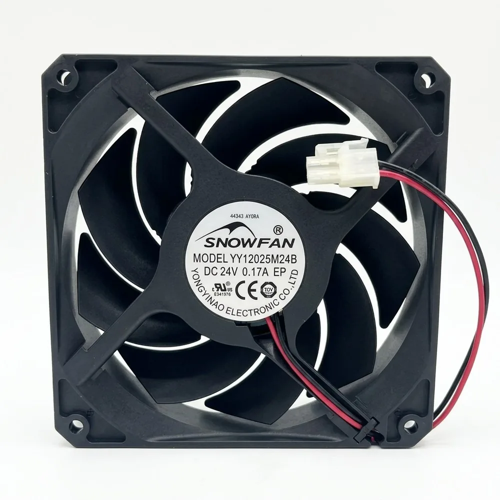 For SNOWFAN YY12025M24B 12025 DC24V 0.17A 120*25MM 2-Pin Inverter Cooling Fan
For SNOWFAN YY12025M24B 12025 DC24V 0.17A 120*25MM 2-Pin Inverter Cooling Fan