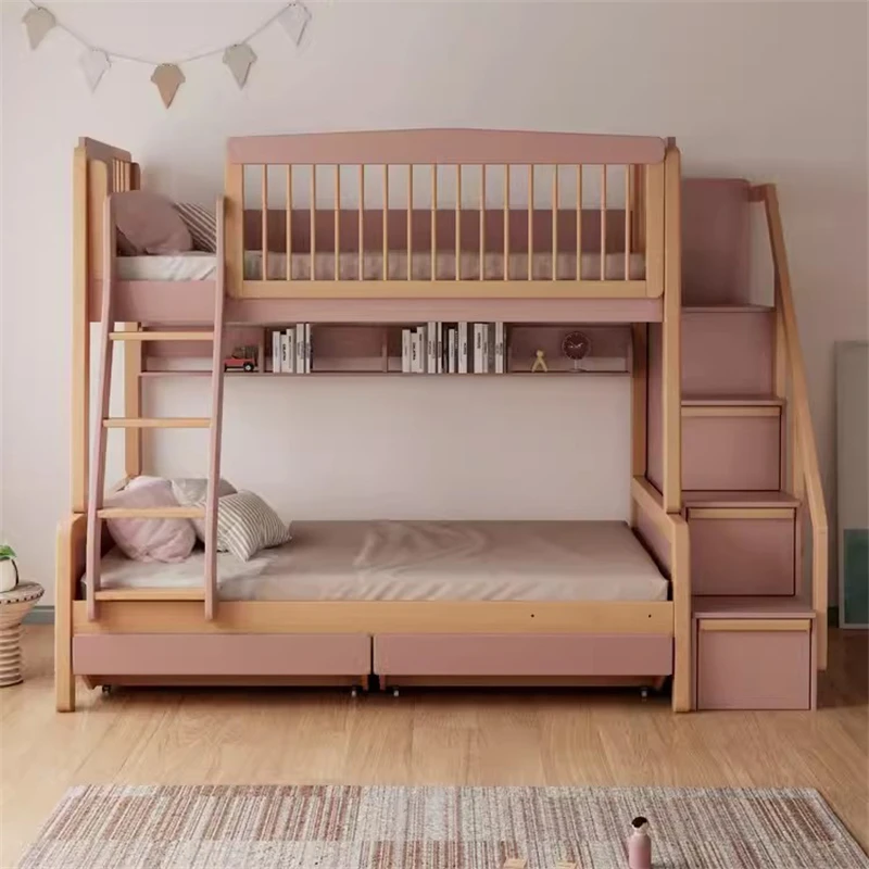 !@2025 New Design Bunk Bed Girls pink Pine Wood Toddler Kids Bunk Bed for Children with Drawers
!@2025 New Design Bunk Bed Girls pink Pine Wood Toddler Kids Bunk Bed for Children with Drawers