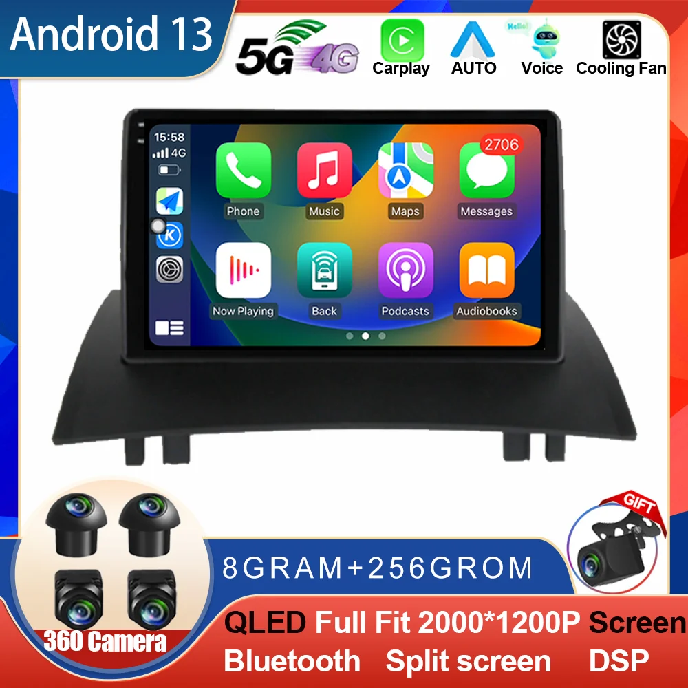 Android 13 Car Radio For Renault Megane 2 2002 - 2009 Multimedia Video Player Navigation GPS Stereo Head Unit Carplay 2 Din WIFI
Android 13 Car Radio For Renault Megane 2 2002 - 2009 Multimedia Video Player Navigation GPS Stereo Head Unit Carplay 2 Din WIFI