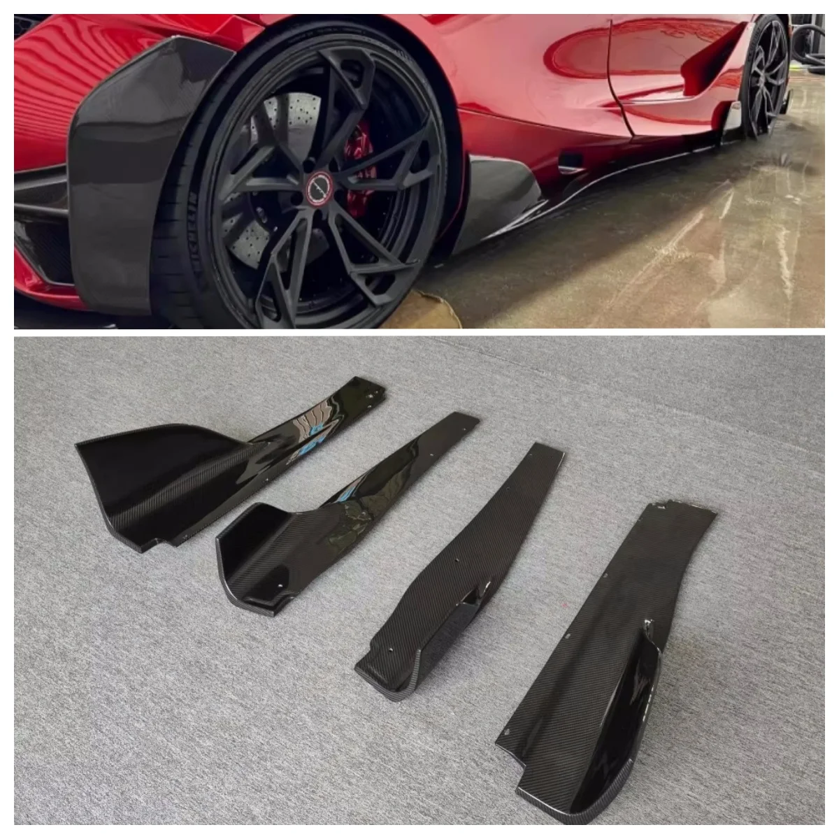 Suitable for McLaren 720S retrofit upgrade Ry style carbon fiber side skirt threshold spoiler body kit
Suitable for McLaren 720S retrofit upgrade Ry style carbon fiber side skirt threshold spoiler body kit