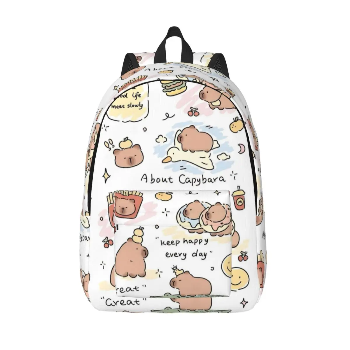 Capybara Animal Casual Backpack with Pocket High School Work Daypack for Men Women Laptop Shoulder Bag
Capybara Animal Casual Backpack with Pocket High School Work Daypack for Men Women Laptop Shoulder Bag