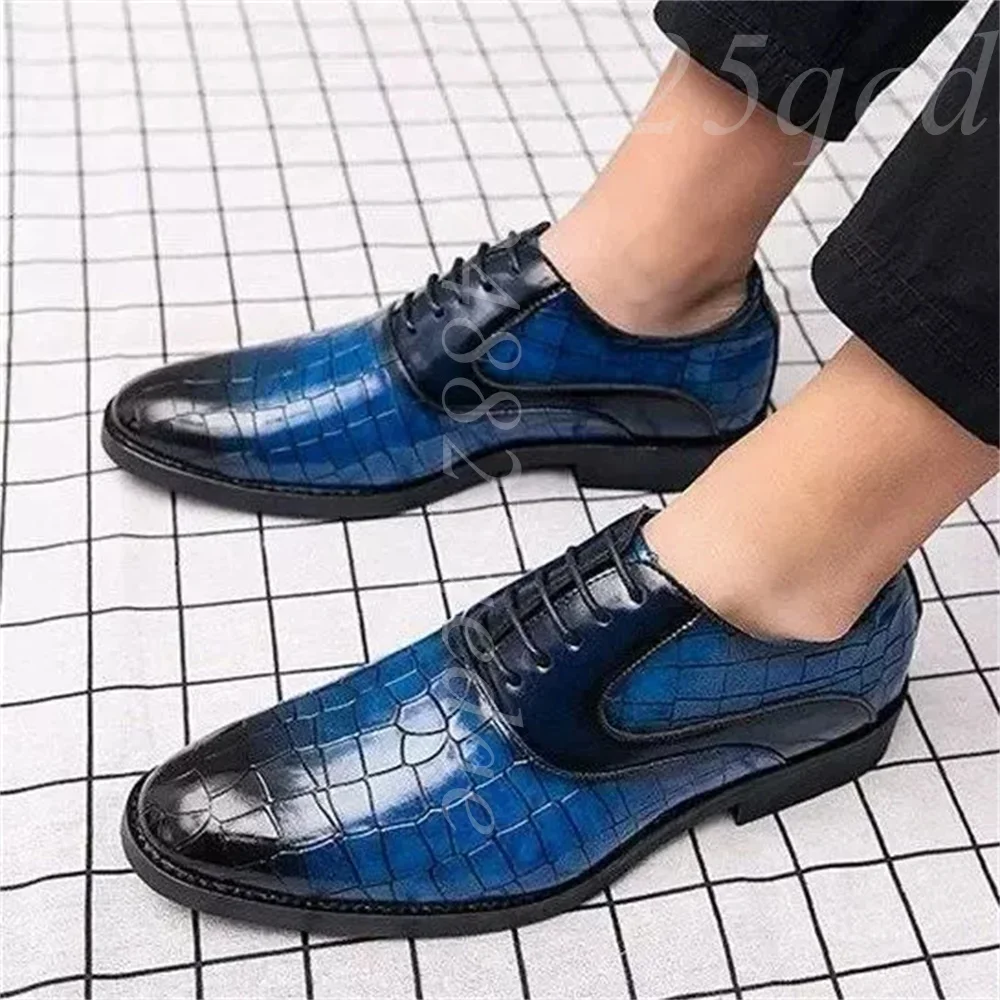 Men's Crocodile-Embossed Gradient Brown Leather Lace-Up Oxford Shoes Pointed Toe Formal Dress Footwear for Business & Daily Wear
Men's Crocodile-Embossed Gradient Brown Leather Lace-Up Oxford Shoes Pointed Toe Formal Dress Footwear for Business & Daily Wear