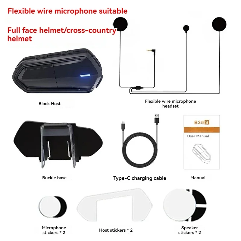 NewB35s Мотоциклетная Bluetooth-гарнитура Полный шлем и полушлем Выносливость Водонепроницаемая беспроводная связь Интерком Музыка
NewB35s Мотоциклетная Bluetooth-гарнитура Полный шлем и полушлем Выносливость Водонепроницаемая беспроводная связь Интерком Музыка
