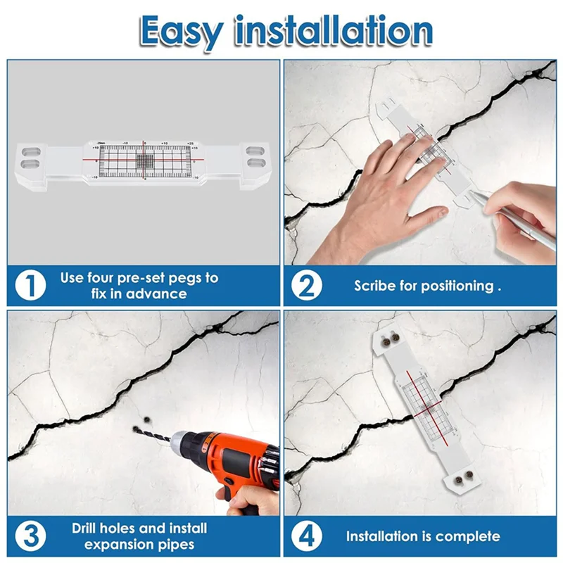 A7THK-15 шт. Запись мониторинга трещин, акриловый угловой монитор Tell-Tale, устройство мониторинга трещин Tale, измерительный прибор 
A7THK-15 шт. Запись мониторинга трещин, акриловый угловой монитор Tell-Tale, устройство мониторинга трещин Tale, измерительный прибор