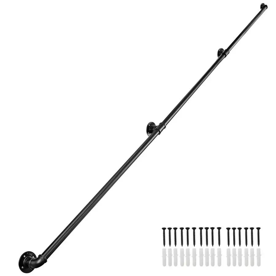 Rails Inside Stairs 10FT, Hand Railings for Stairs Easy to Install, Iron Balusters Staircase Handrails for Household or Commerci
Rails Inside Stairs 10FT, Hand Railings for Stairs Easy to Install, Iron Balusters Staircase Handrails for Household or Commerci