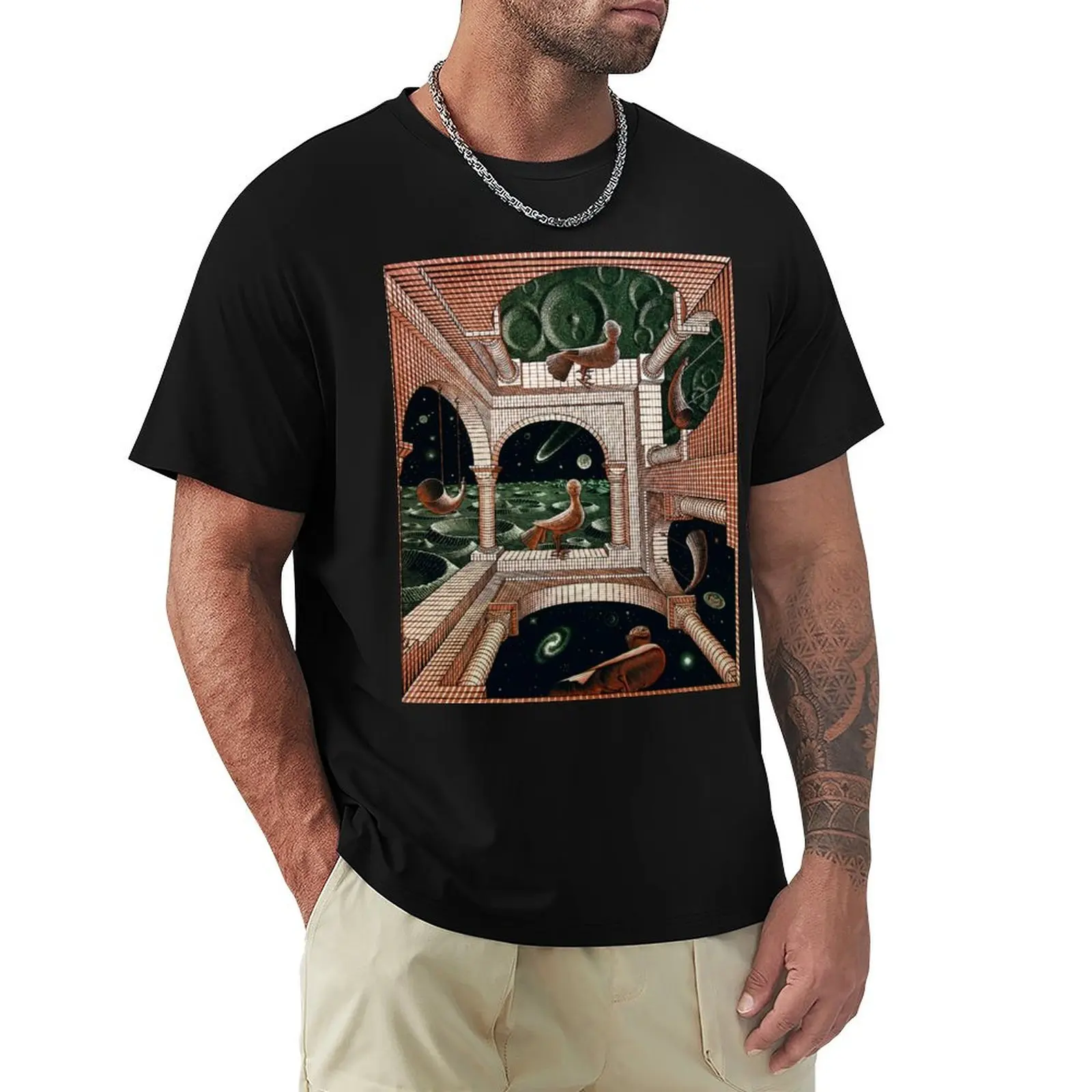Another World II by M. C. Escher T-Shirt plus size clothes Funny t-shirts mens graphic t-shirts hip hop
Another World II by M. C. Escher T-Shirt plus size clothes Funny t-shirts mens graphic t-shirts hip hop