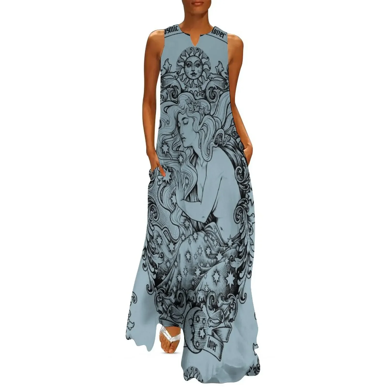 Cosmic Lovers - ink solo version Long Dress Casual dresses long dresses for women Dress
Cosmic Lovers - ink solo version Long Dress Casual dresses long dresses for women Dress