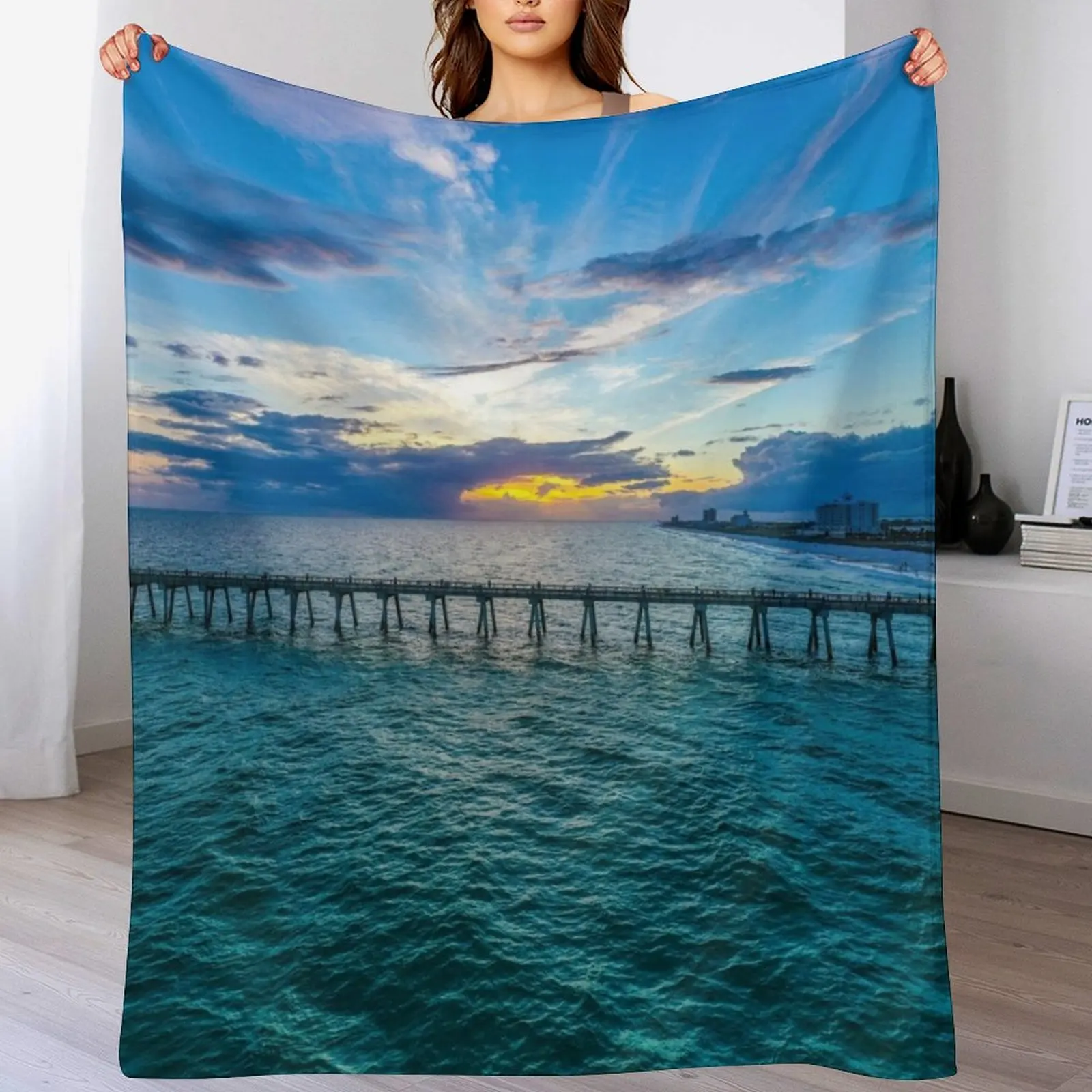 Emerald Pier Throw Blanket Bed linens Blankets For Bed Large Picnic Blankets
Emerald Pier Throw Blanket Bed linens Blankets For Bed Large Picnic Blankets