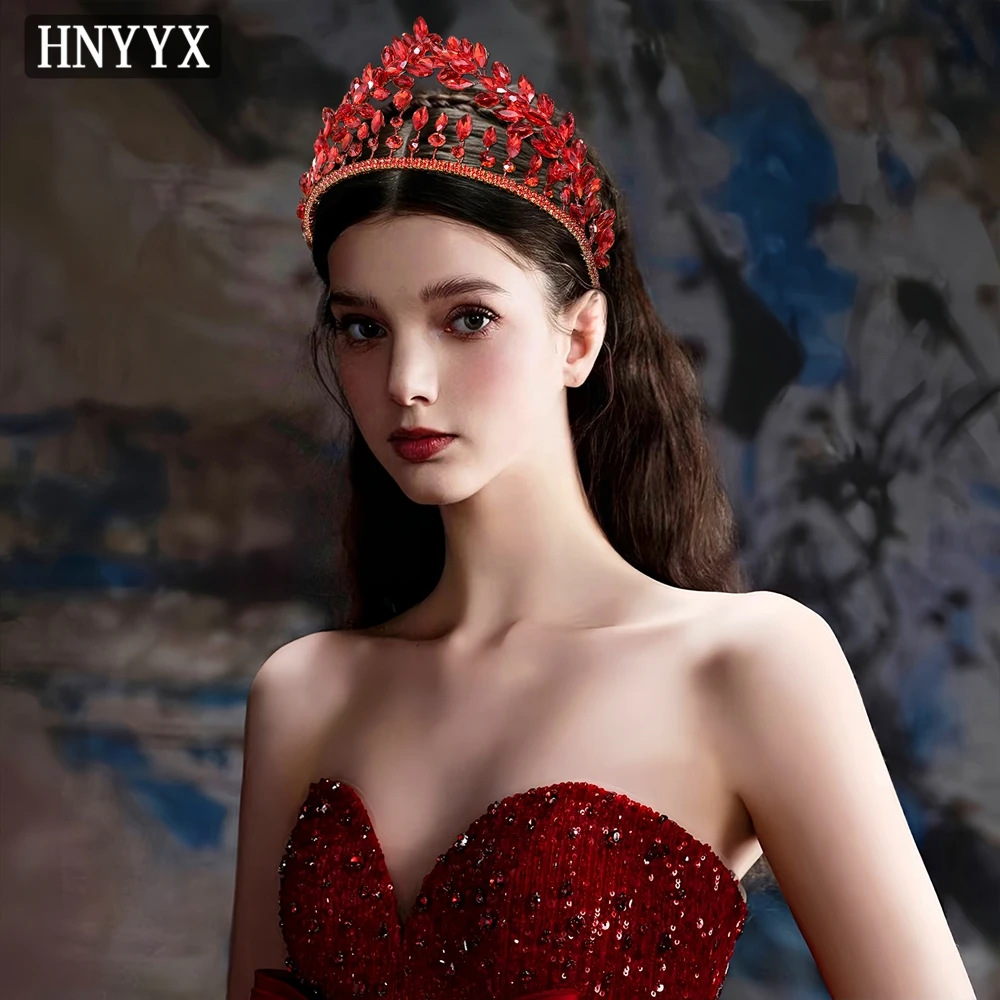 HNYYX Роскошная повязка на голову со стразами и короной для невесты, элегантные хрустальные свадебные аксессуары для волос, диадема в стиле барокко, диадемы на день рождения A409
HNYYX Роскошная повязка на голову со стразами и короной для невесты, элегантные хрустальные свадебные аксессуары для волос, диадема в стиле барокко, диадемы на день рождения A409