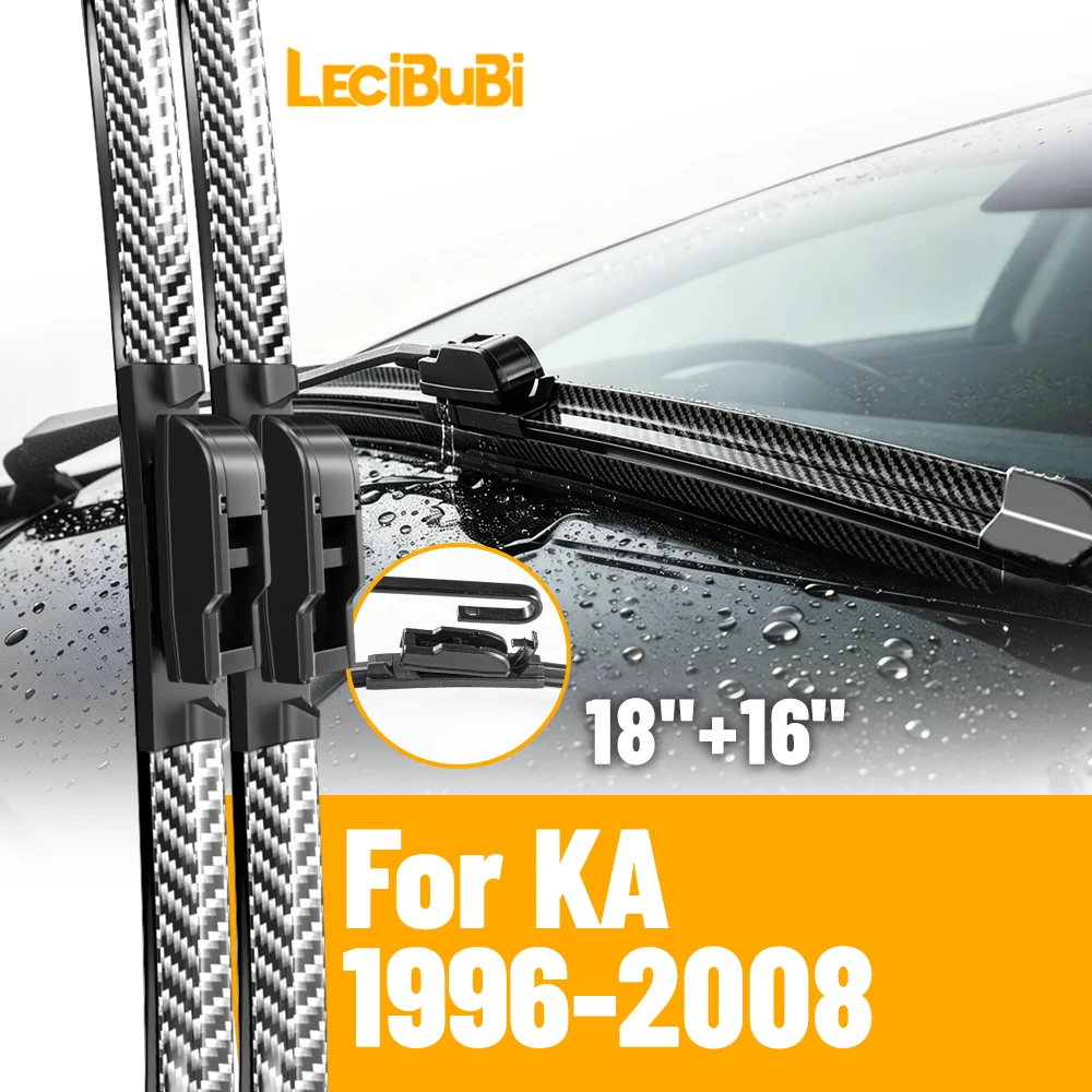 2pcs Front Windshield Windscreen Wiper Blades For Ford KA 1996-2008 Carbon Fibre Rubber Brushes Car Accessories 18"+16"
2pcs Front Windshield Windscreen Wiper Blades For Ford KA 1996-2008 Carbon Fibre Rubber Brushes Car Accessories 18"+16"