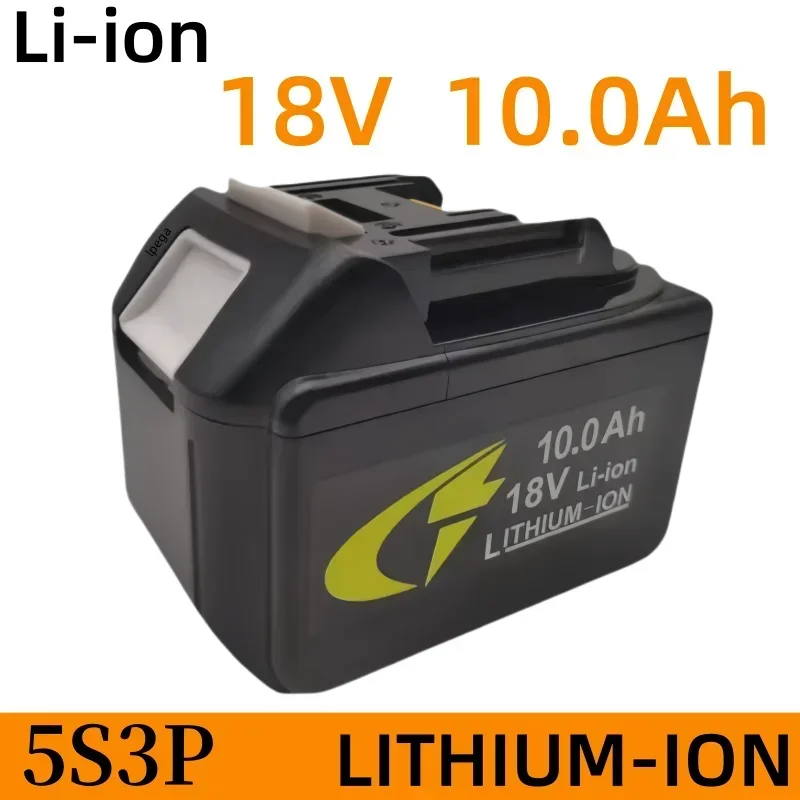 18V 5S3P 10.0Ah 100% Original New With lithium-ion lpega Battery Replacement BL1860 BL1850 Rechargeable Power Tool Battery
18V 5S3P 10.0Ah 100% Original New With lithium-ion lpega Battery Replacement BL1860 BL1850 Rechargeable Power Tool Battery