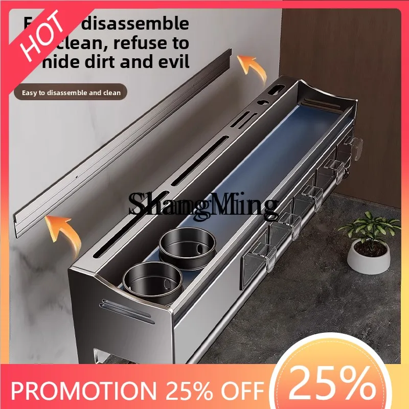 FG good-looking Kitchen Shelf Wall Mounted Stainless Steel Household Seasoning Chopstick Rack
FG good-looking Kitchen Shelf Wall Mounted Stainless Steel Household Seasoning Chopstick Rack