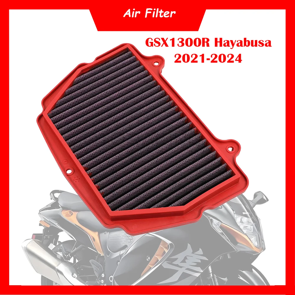 Motorcycle High Flow Engine Air Filter Cleaner Air Intake Filter Element For Suzuki GSXR1300 GSX1300R Hayabusa 2021-2024
Motorcycle High Flow Engine Air Filter Cleaner Air Intake Filter Element For Suzuki GSXR1300 GSX1300R Hayabusa 2021-2024