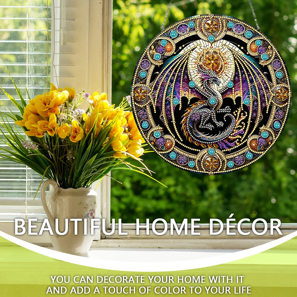 Stained Glass Animal Rhinestone Diamond Art Window Pendants Suncatcher Diamond Drawing Hanging Ornament for Home Wall Decor
Stained Glass Animal Rhinestone Diamond Art Window Pendants Suncatcher Diamond Drawing Hanging Ornament for Home Wall Decor