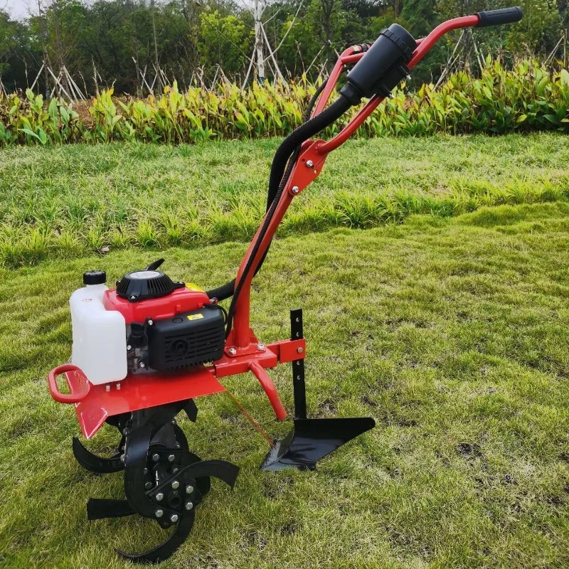 Small multifunctional micro-tiller cultivated land weeding and trenching machine
Small multifunctional micro-tiller cultivated land weeding and trenching machine