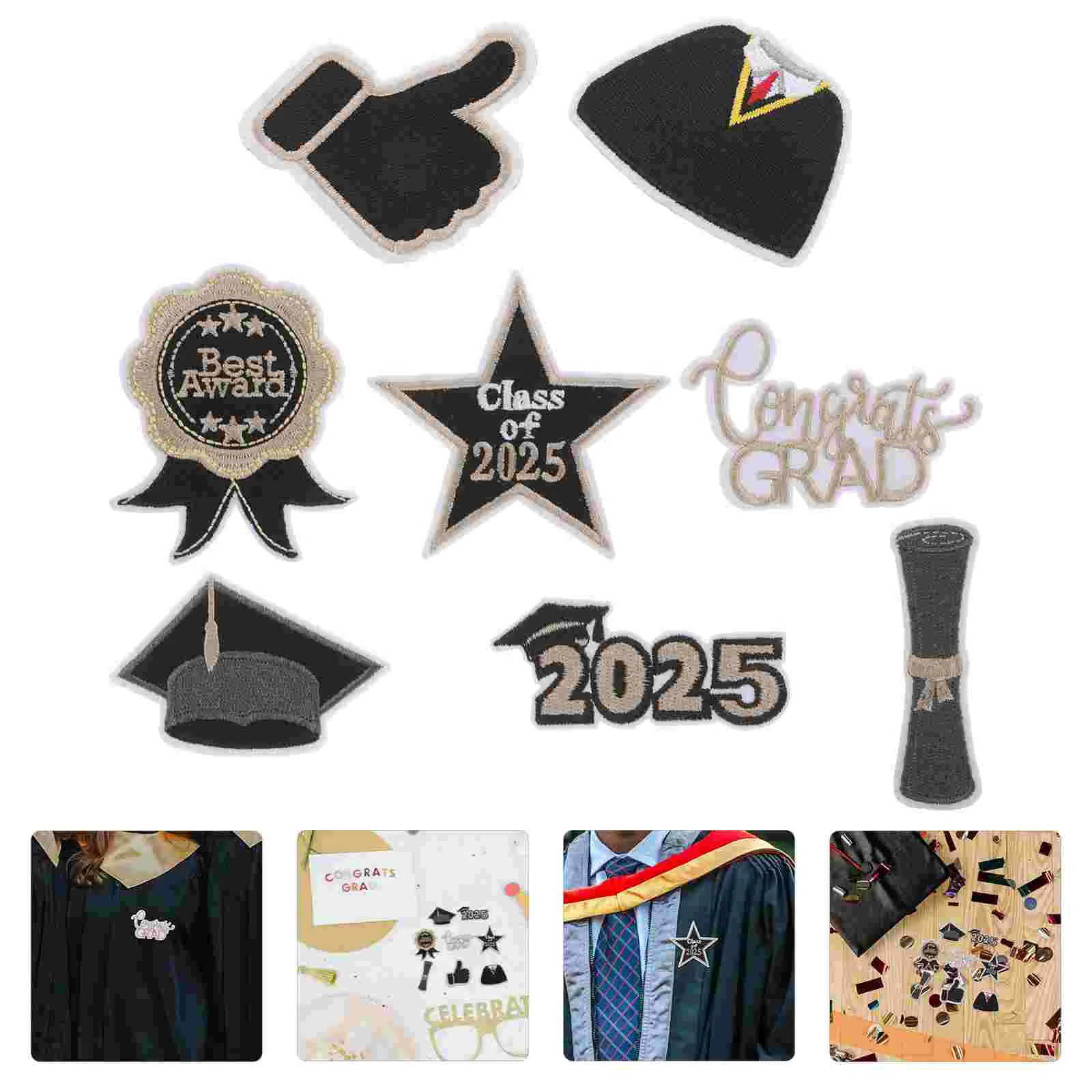 8pcs Graduation Iron On Patches 2025 Embroidered Appliques For Clothes Hats And Bags Suitable For DIY Craft Rand Graduation Pres
8pcs Graduation Iron On Patches 2025 Embroidered Appliques For Clothes Hats And Bags Suitable For DIY Craft Rand Graduation Pres