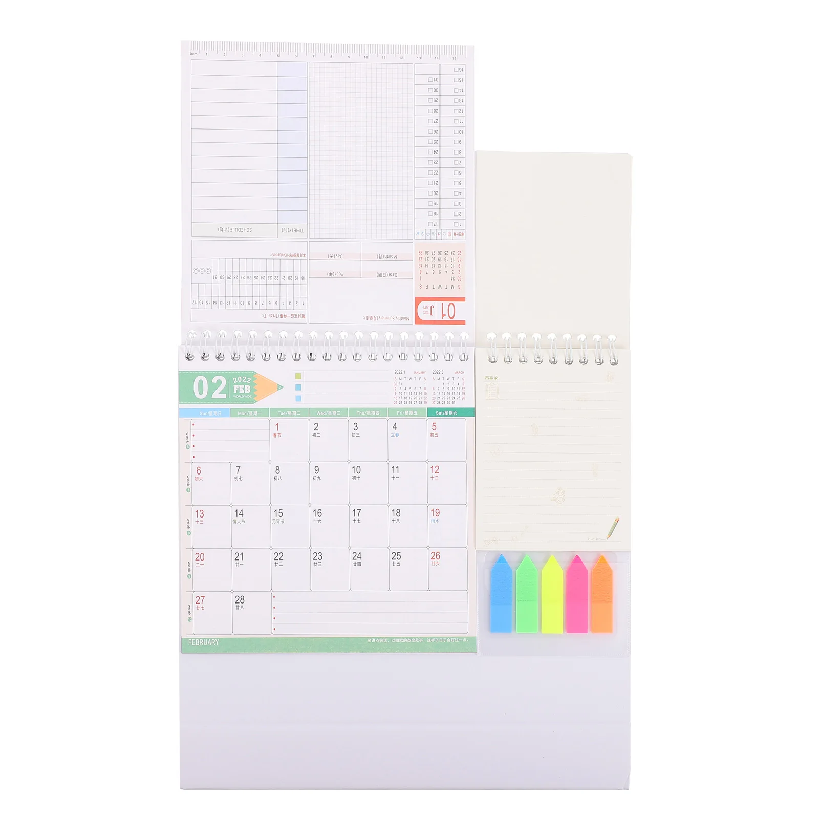 Multifunctional Desk Calendar 2022 Practical Daily Planner Office Monthly Sturdy Teacher Student Memo Record Blank
Multifunctional Desk Calendar 2022 Practical Daily Planner Office Monthly Sturdy Teacher Student Memo Record Blank