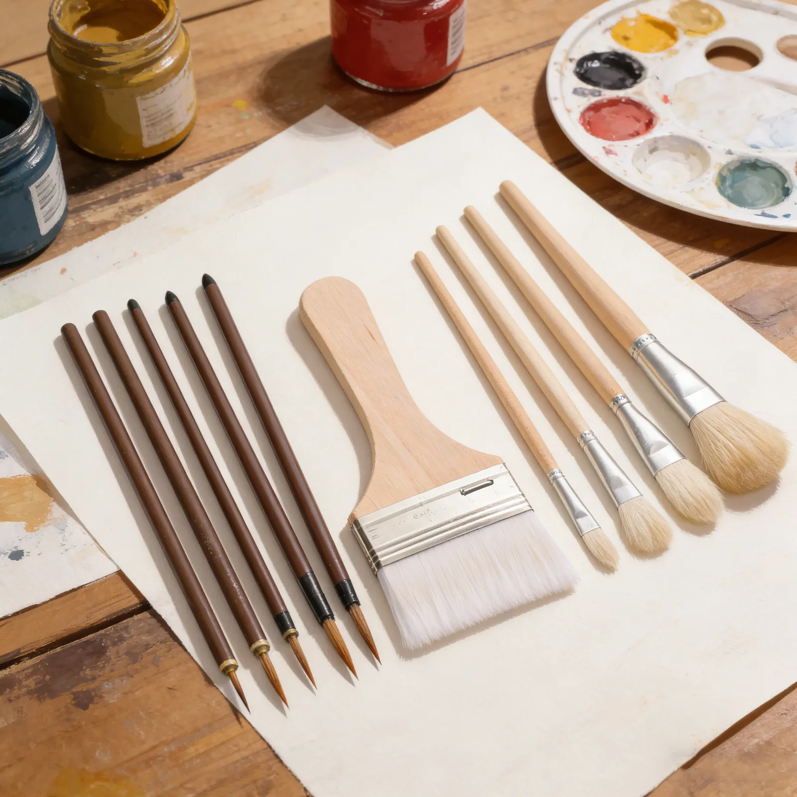 1Set Wooden Handle Wool Art Brush Set for Glazing Detailing Blending Vibrant Color Absorption Ceramic Pottery Watercolor Oil
1Set Wooden Handle Wool Art Brush Set for Glazing Detailing Blending Vibrant Color Absorption Ceramic Pottery Watercolor Oil