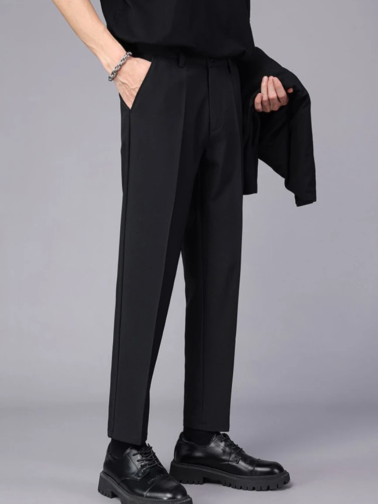 Мужской костюм-трусы, облегающая ткань, одежда против морщин в корейском стиле, винтажная одежда, отзывы, мужские костюмы, брюки
Мужской костюм-трусы, облегающая ткань, одежда против морщин в корейском стиле, винтажная одежда, отзывы, мужские костюмы, брюки