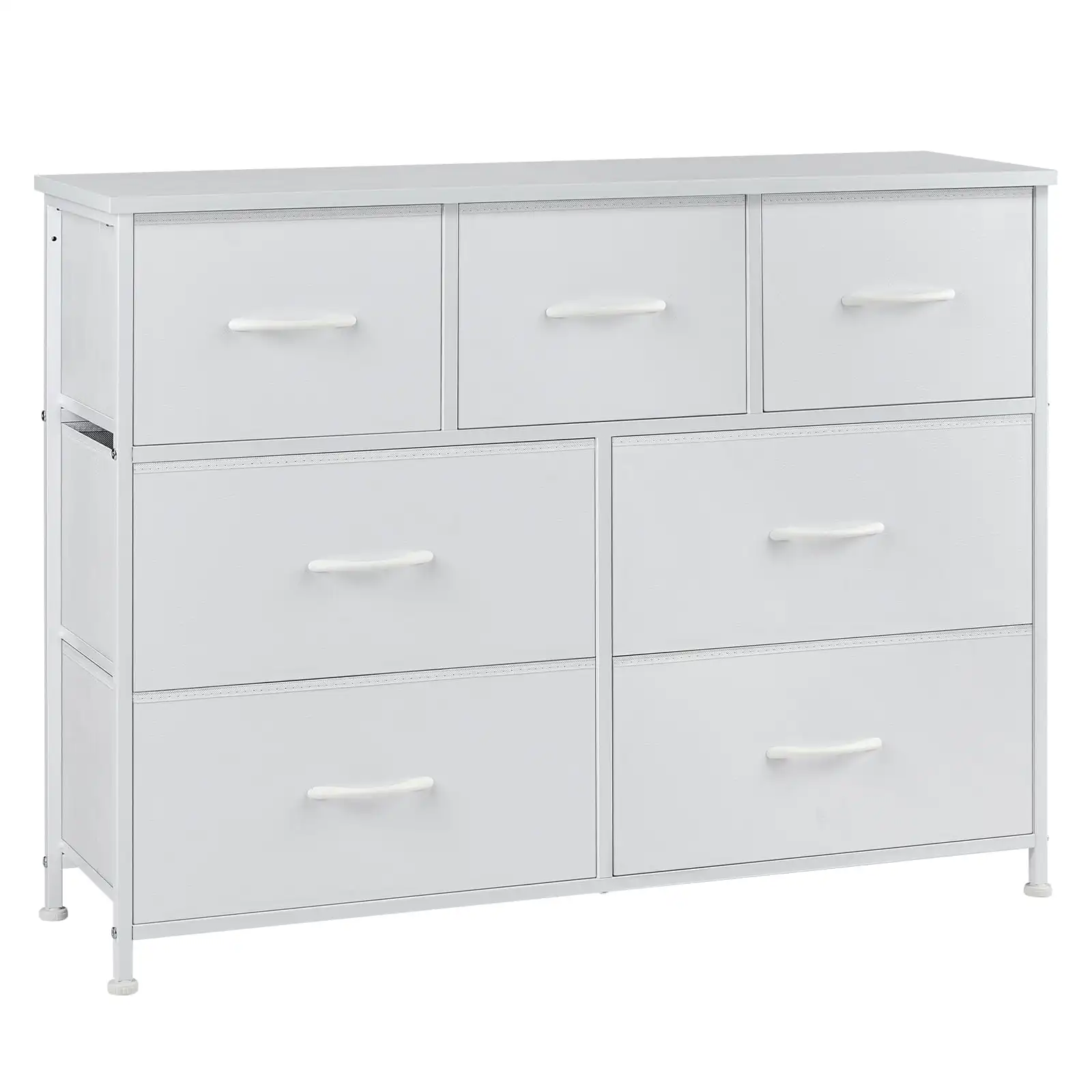 7 Drawer Fabric Dresser for Bedroom, Chest of Drawer Organizer Storage Cabinet for Closet, Entryway, White
7 Drawer Fabric Dresser for Bedroom, Chest of Drawer Organizer Storage Cabinet for Closet, Entryway, White