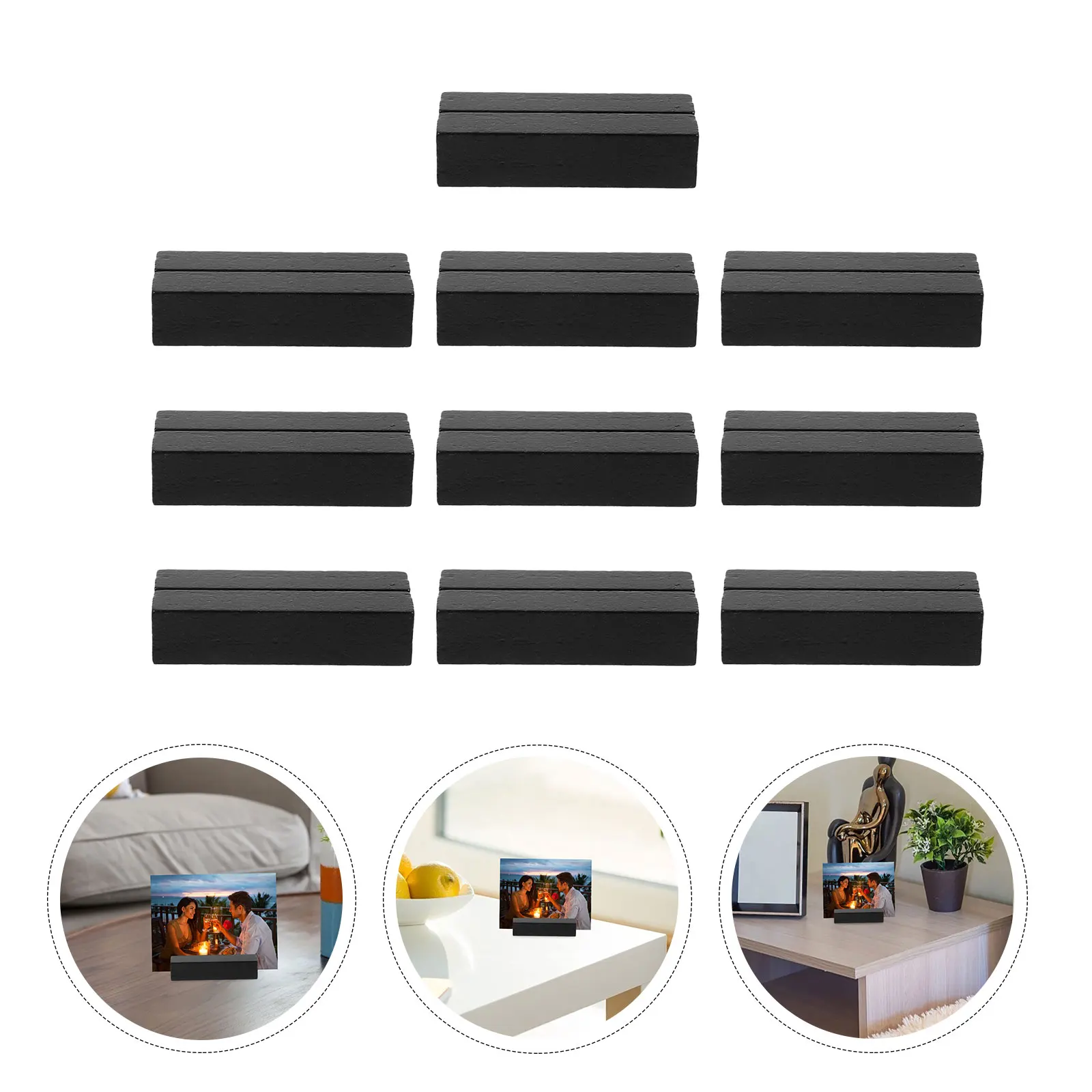 20pcs Black Rectangle Business Card Holder Note Clip Stand for Office Desk Greeting Cards Organizer Wooden Home Decor
20pcs Black Rectangle Business Card Holder Note Clip Stand for Office Desk Greeting Cards Organizer Wooden Home Decor