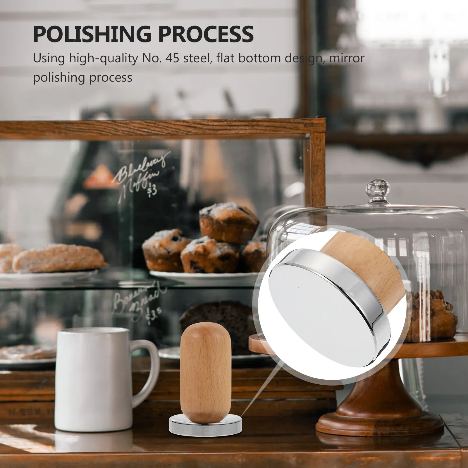 1 шт. Инструмент для трамбовки кофе с деревянной ручкой и основанием из нержавеющей стали, дозирующий молоток для эспрессо для дома и кафе
1 шт. Инструмент для трамбовки кофе с деревянной ручкой и основанием из нержавеющей стали, дозирующий молоток для эспрессо для дома и кафе